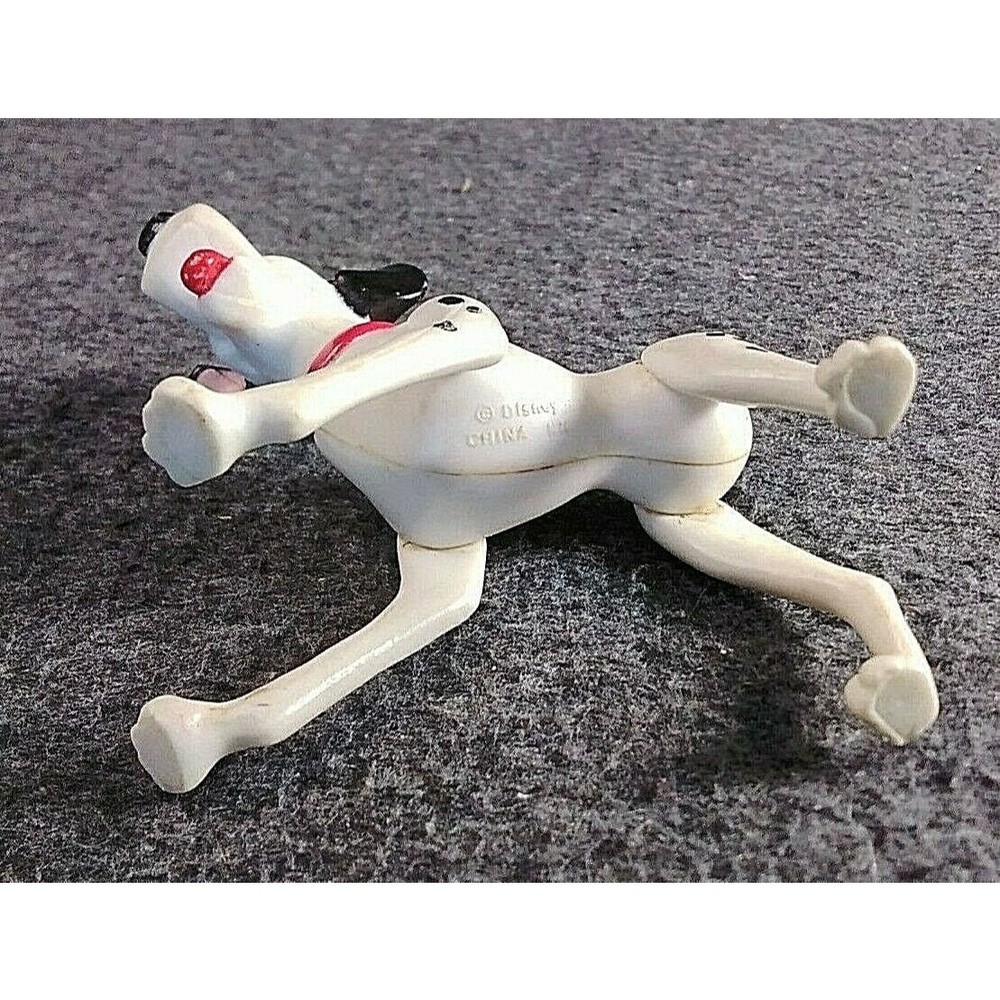 Vintage Disney 101 Dalmatians Pongo PVC Dog Red Collar Figure 3 Inch Jointed - Picture 5 of 6